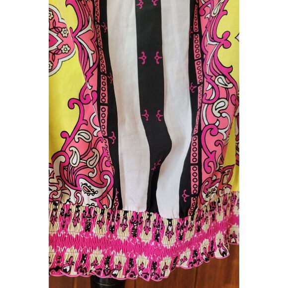 Lane Bryant Women 26/28 Pink Floral Satin Shell Top Adjustable Straps Ruffle🌸 - Picture 7 of 11